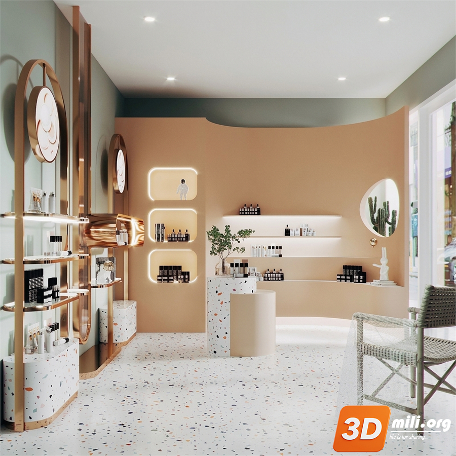 Cosmetic Store Skp Files 